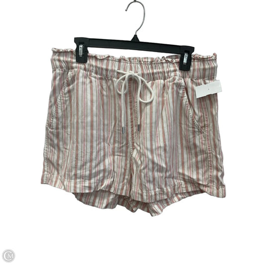 Shorts By Loft In Pink & White, Size: L