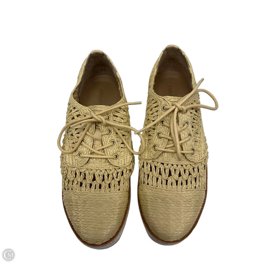 Shoes Sneakers By Chelsea And Violet In Tan & White, Size: 8