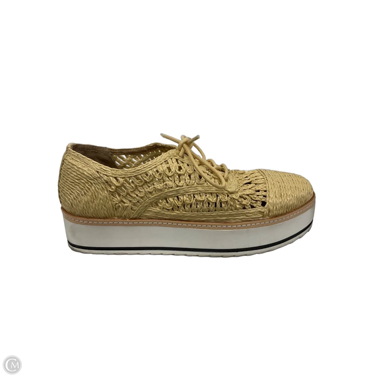 Shoes Sneakers By Chelsea And Violet In Tan & White, Size: 8
