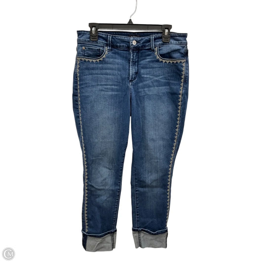 Jeans Cropped By Not Your Daughters Jeans In Blue Denim, Size: 12