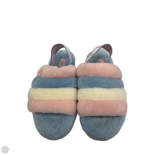 Sandals Designer By Ugg In Blue & Pink, Size: 8