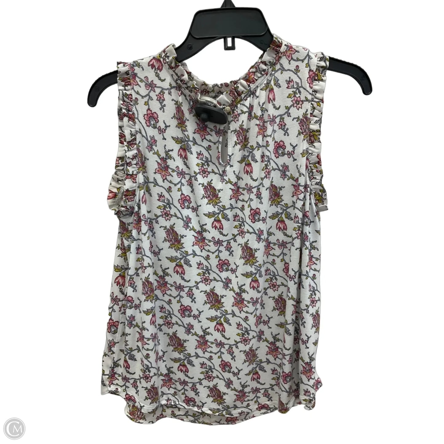 Top Short Sleeve By Loft In White, Size: S