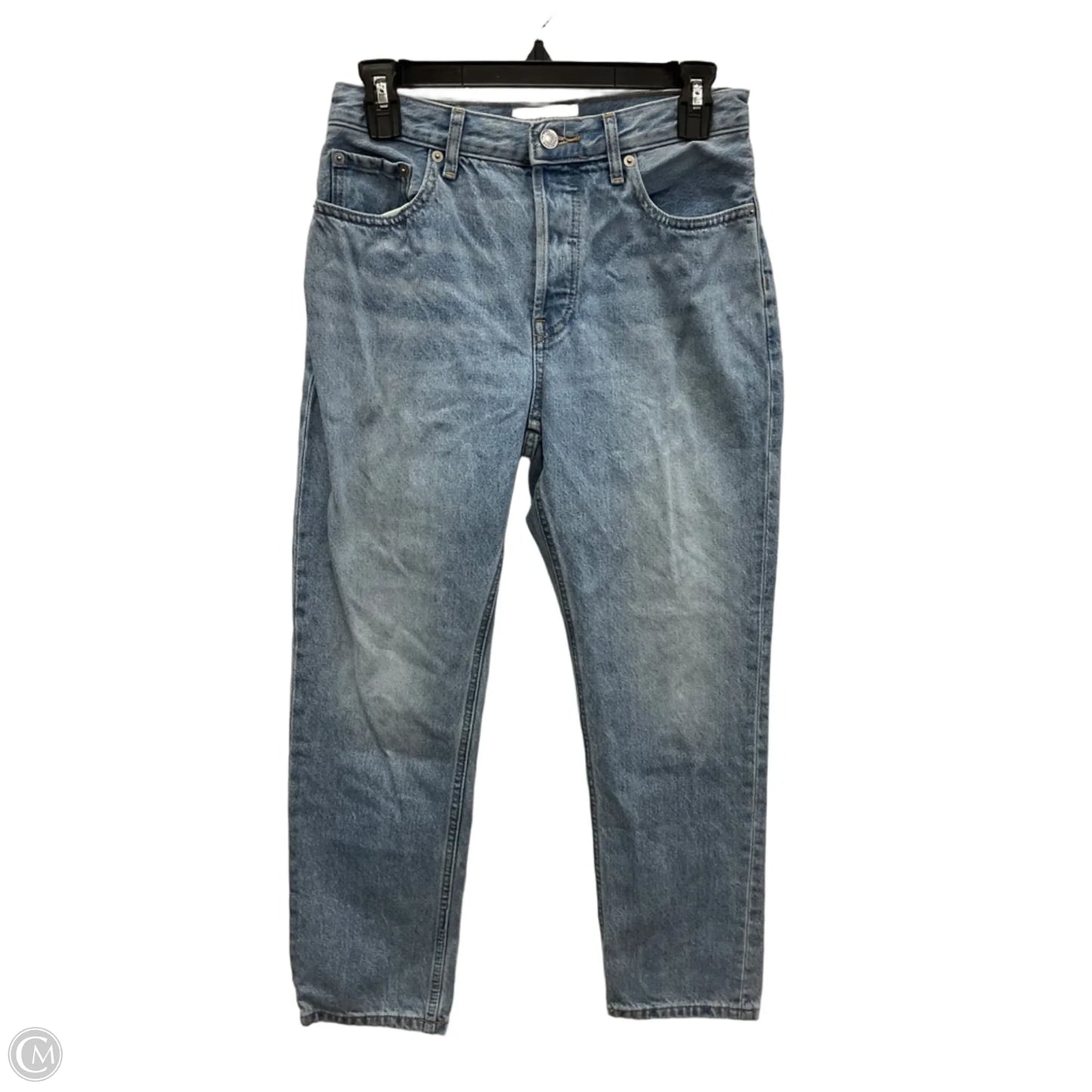 Jeans Straight By Everlane In Blue Denim, Size: 4