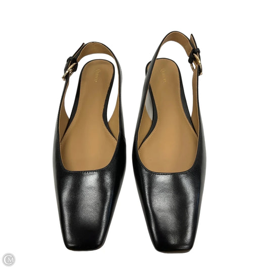 Sandals Flats By Quince In Black & Tan, Size: 8