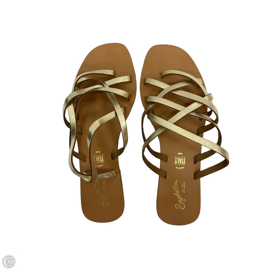 Sandals Flats By Seychelles In Gold & Tan, Size: 9