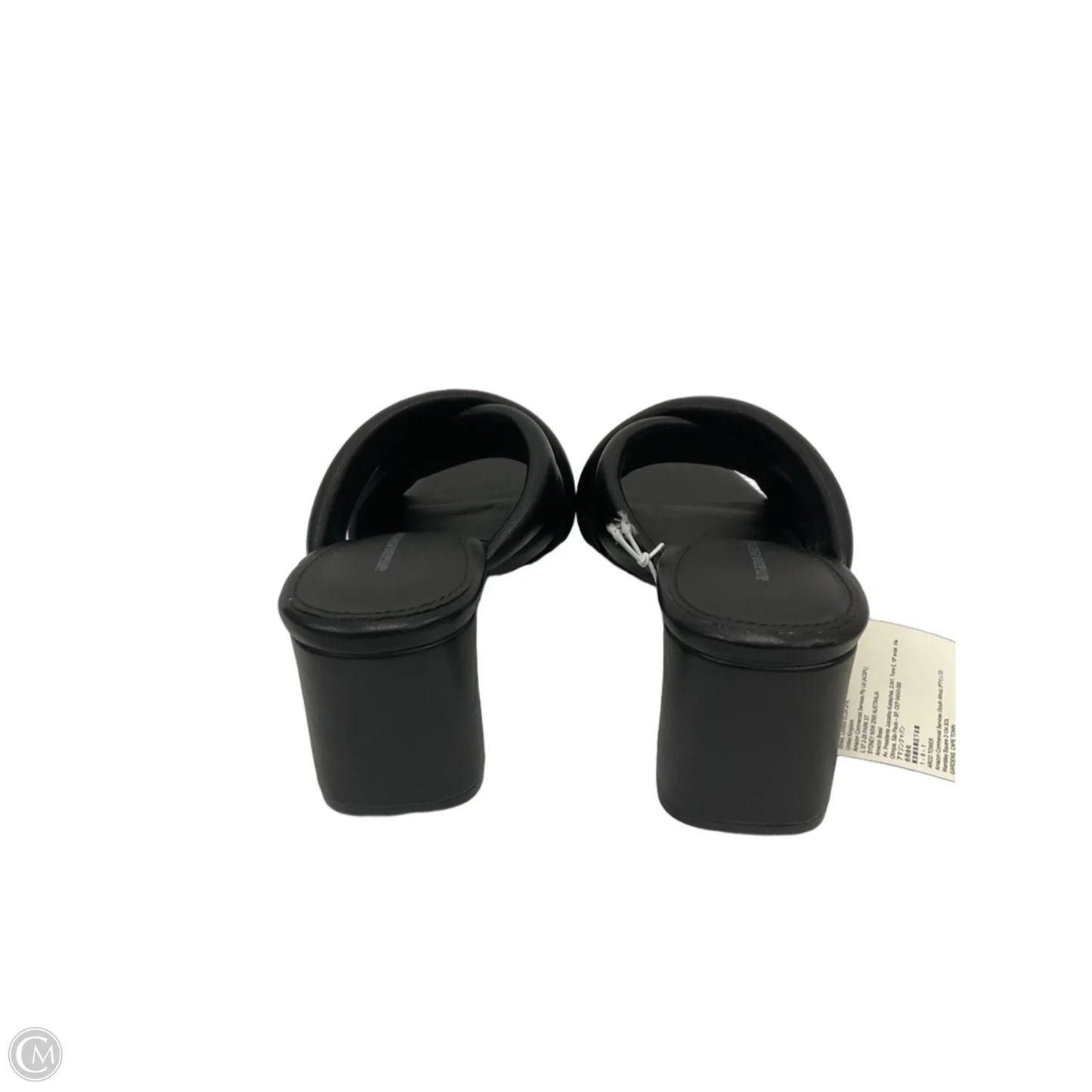 Sandals Heels Block By Amazon Essentials In Black, Size: 6