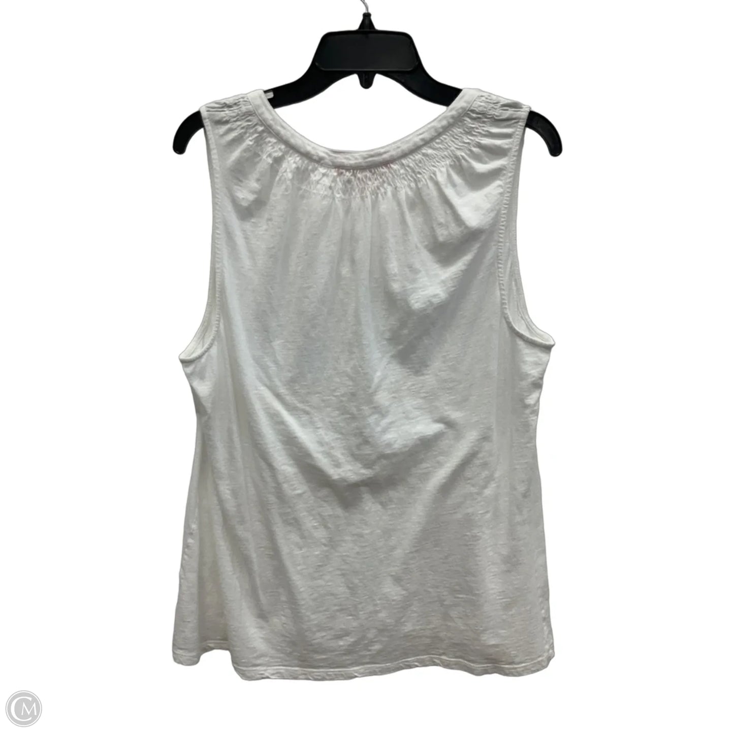 Top Sleeveless Designer By Lilly Pulitzer In White, Size: Xl