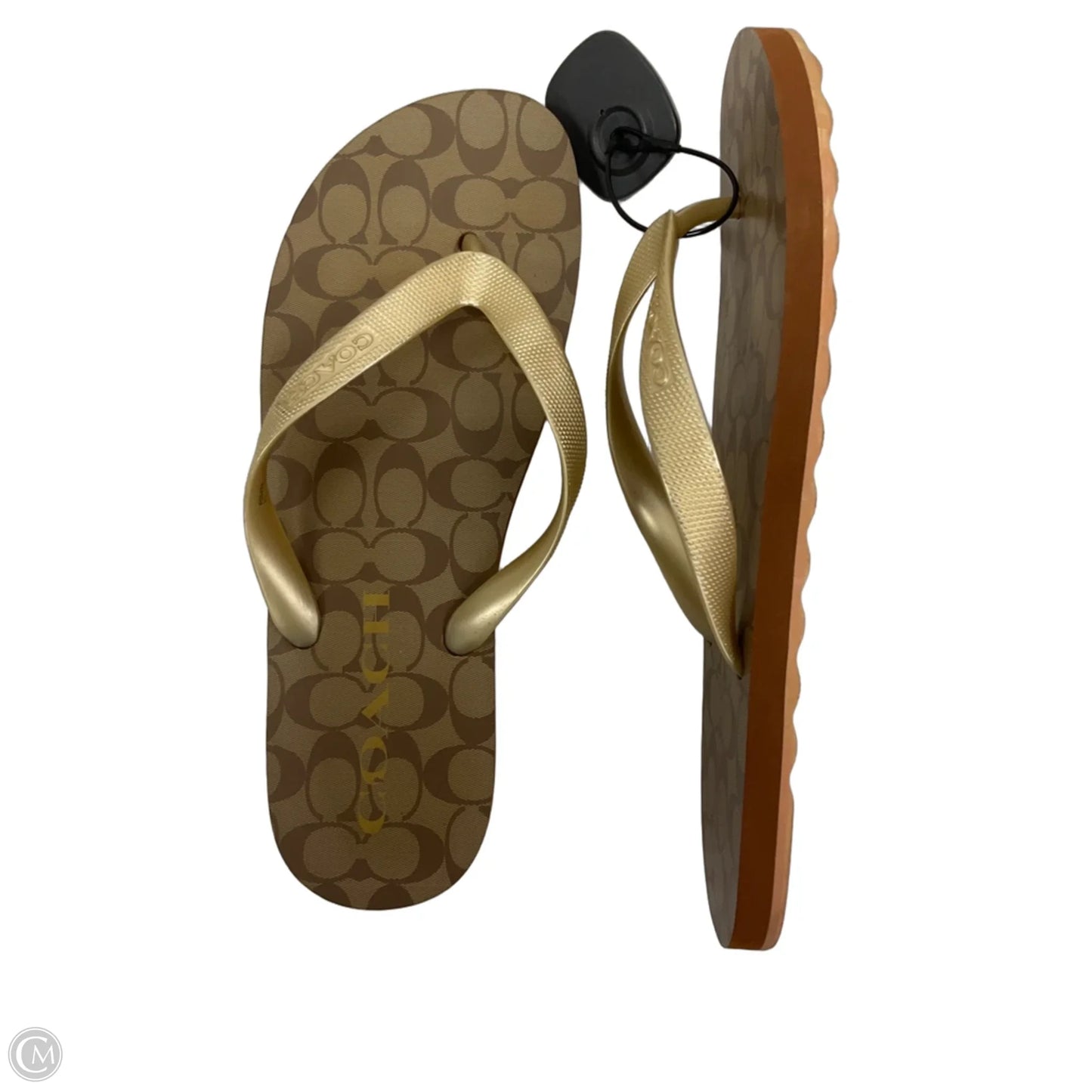 Sandals Designer By Coach In Tan, Size: 10