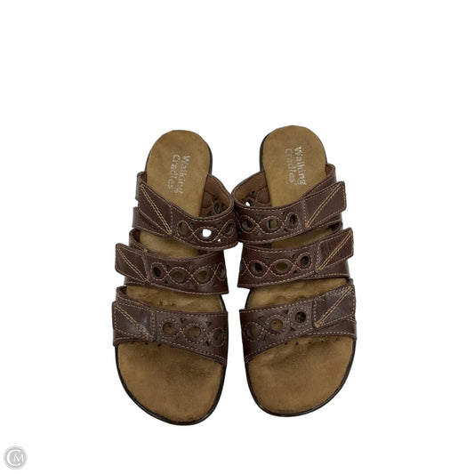 Sandals Flats By Cmf In Brown, Size: 6.5