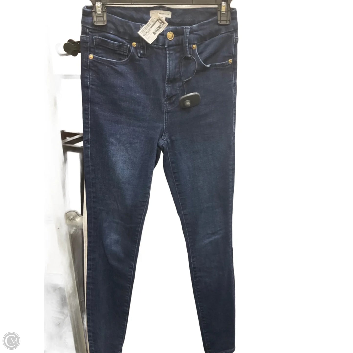Jeans Skinny By Good American In Blue Denim, Size: 2
