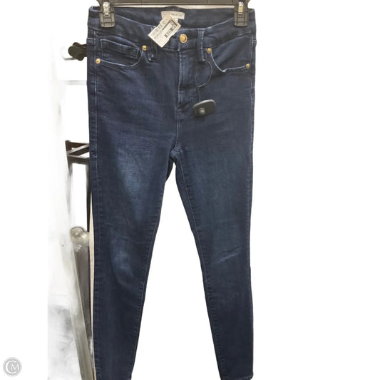 Jeans Skinny By Good American In Blue Denim, Size: 2