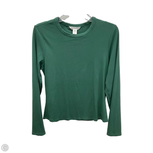 Athletic Top Long Sleeve Crewneck By Athleta In Green, Size: L