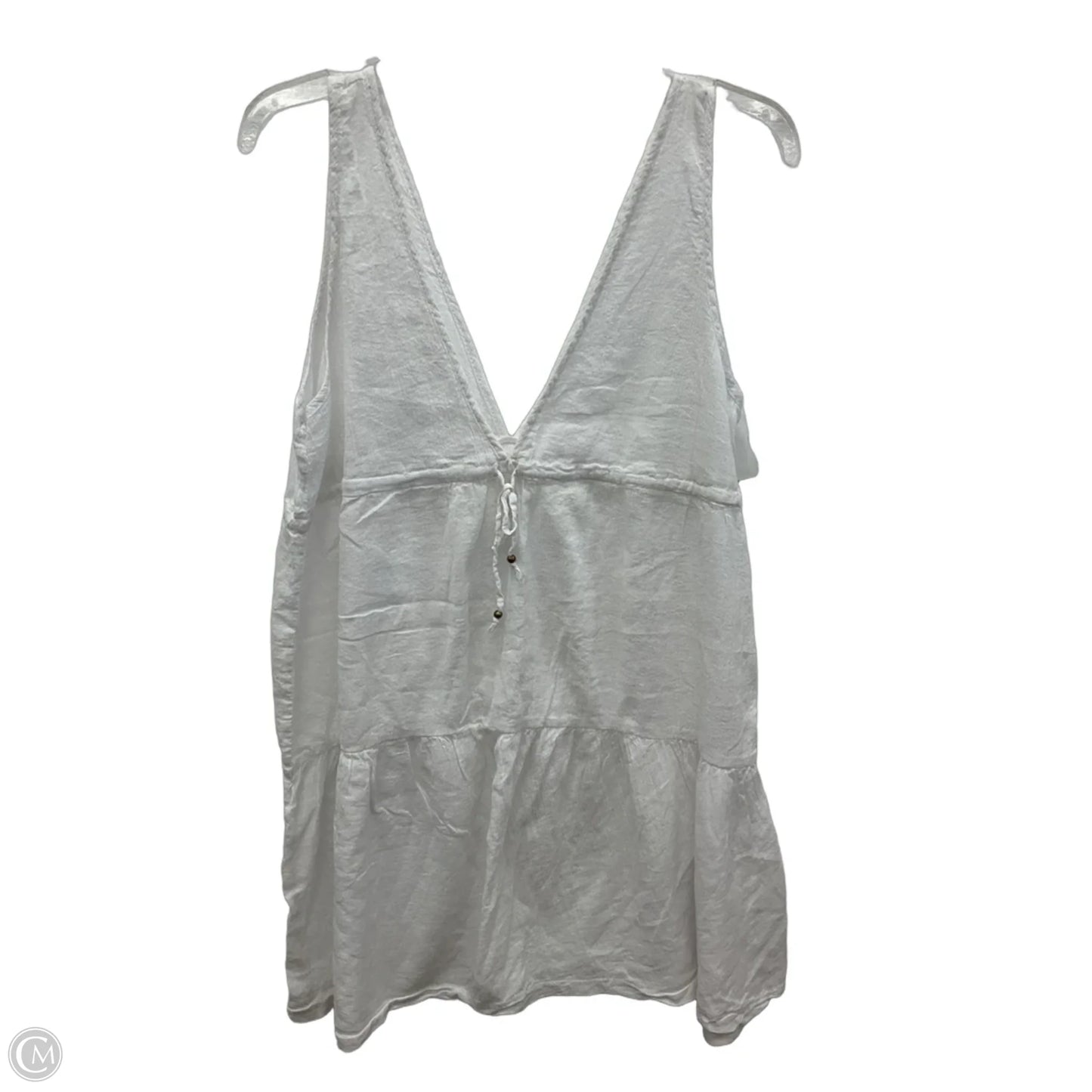 Top Sleeveless By Capelli In White, Size: Xl