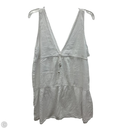 Top Sleeveless By Capelli In White, Size: Xl