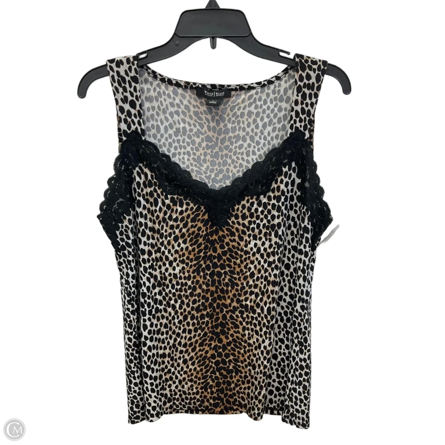 Top Sleeveless By White House Black Market In Animal Print, Size: L