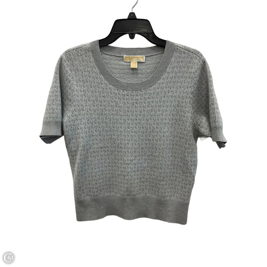 Top Short Sleeve By Michael By Michael Kors In Grey, Size: L