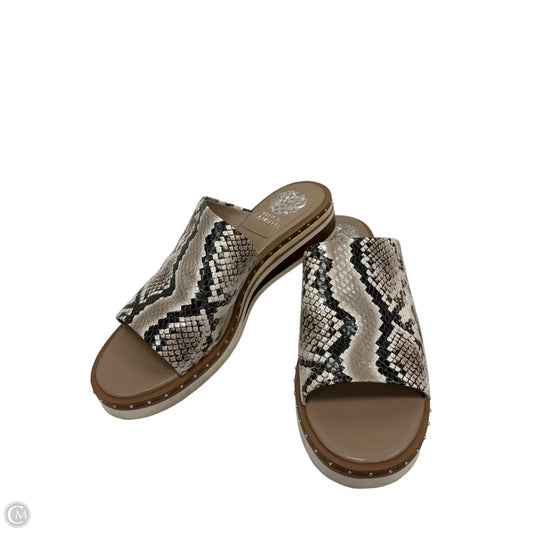 Sandals Heels Wedge By Vince Camuto In Snakeskin Print, Size: 9