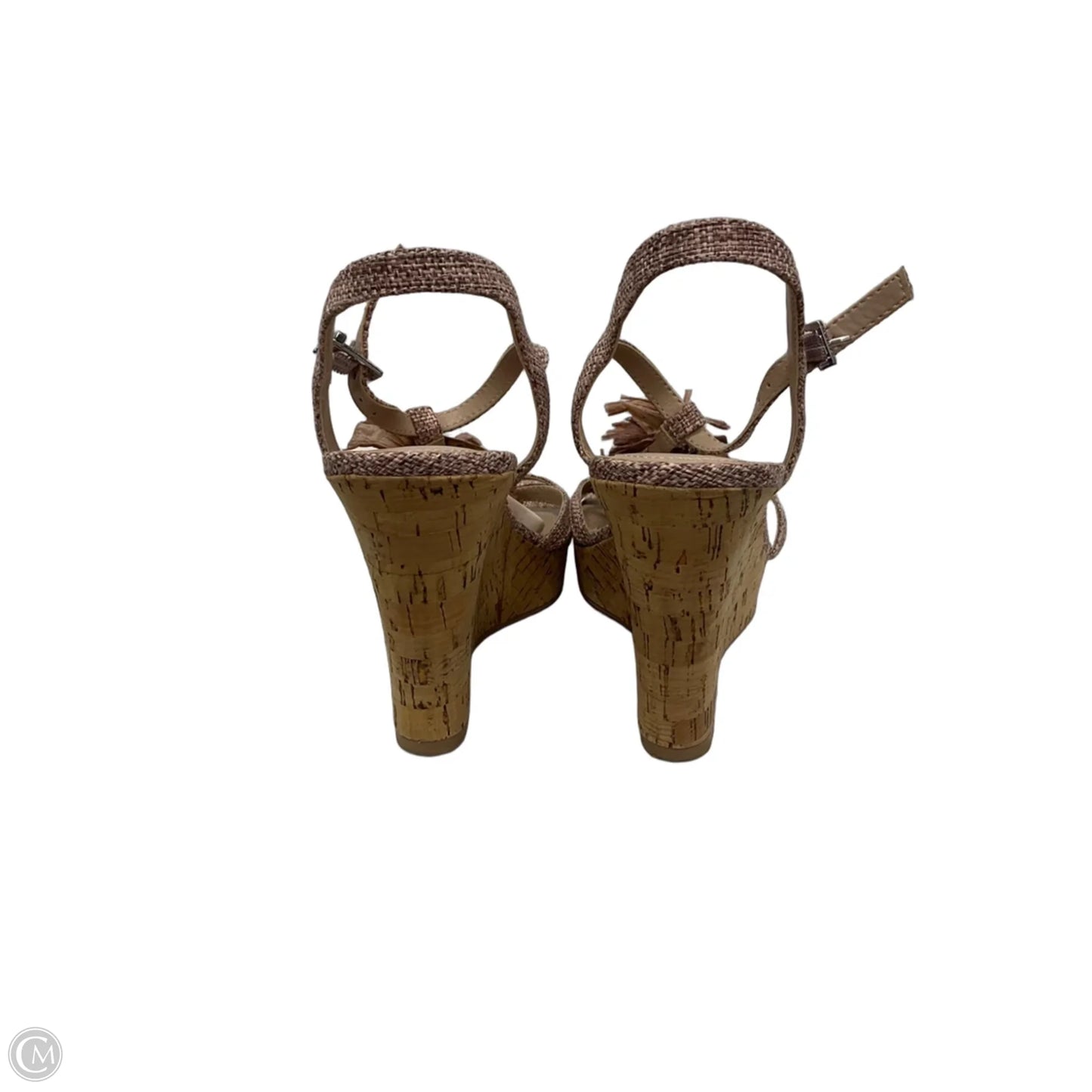 Sandals Heels Wedge By Charles By Charles David In Tan, Size: 8.5
