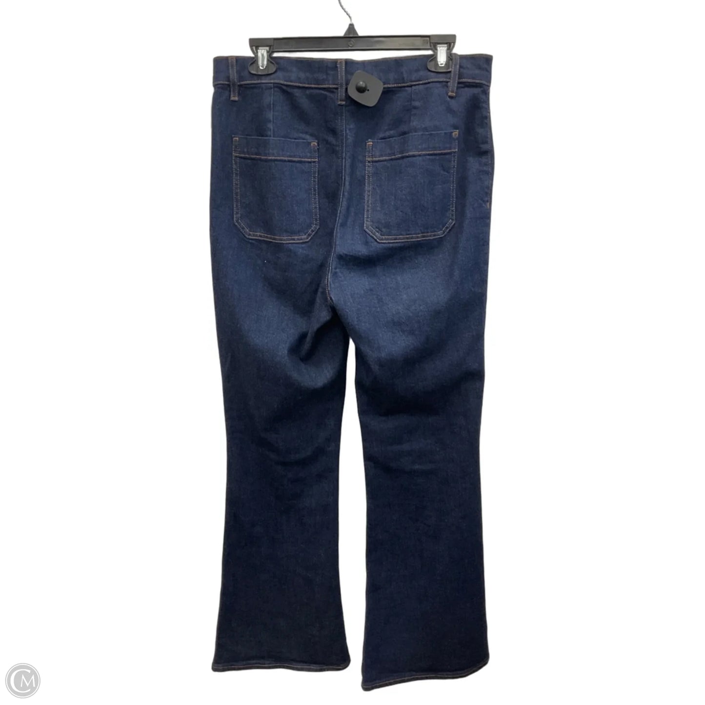 Jeans Flared By Loft In Blue Denim, Size: 10