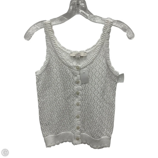 Top Sleeveless By Loft In White, Size: Xxs