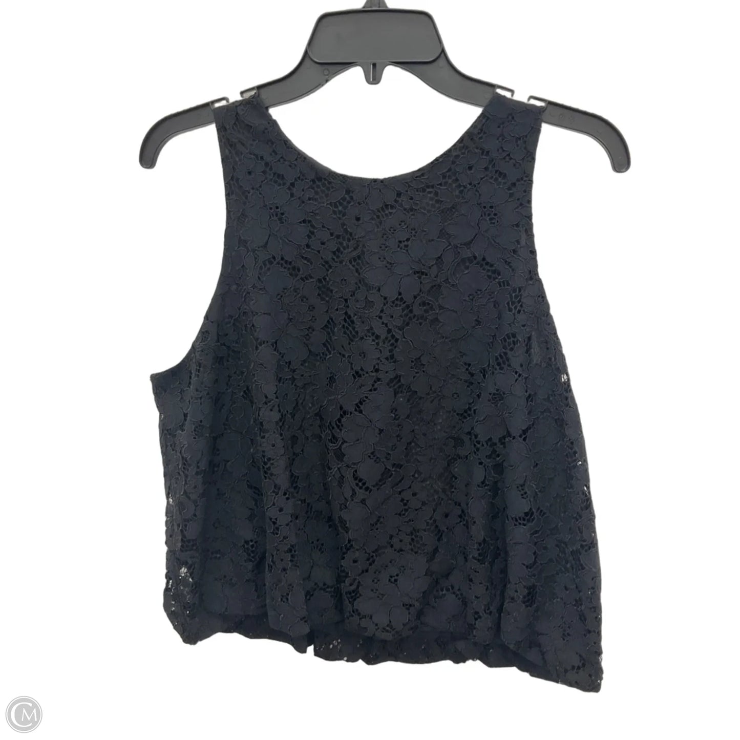 Top Sleeveless By Loft In Black, Size: M