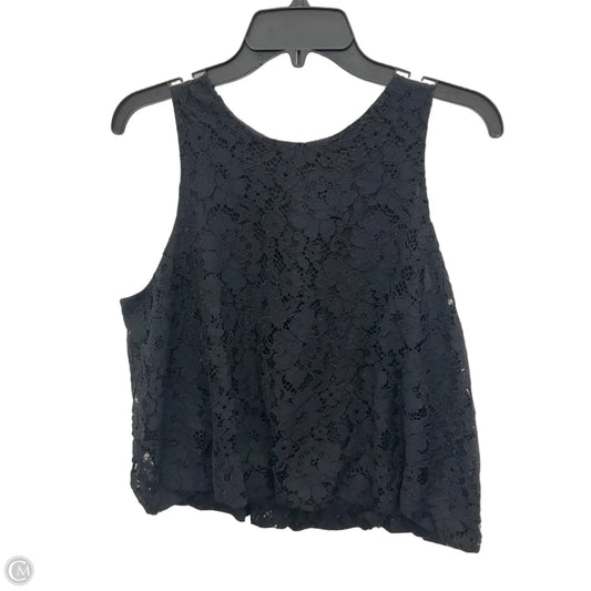 Top Sleeveless By Loft In Black, Size: M