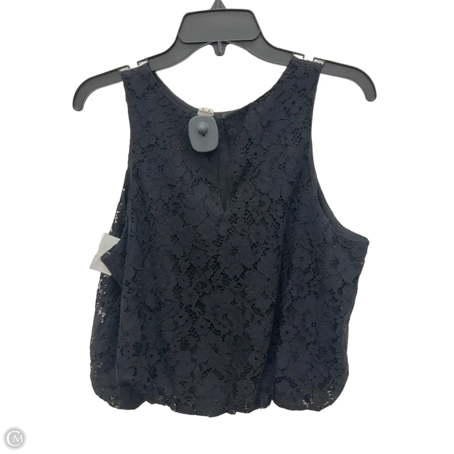 Top Sleeveless By Loft In Black, Size: M