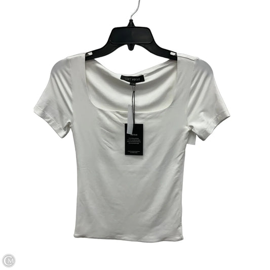 Top Short Sleeve By Loft In White, Size: Xs