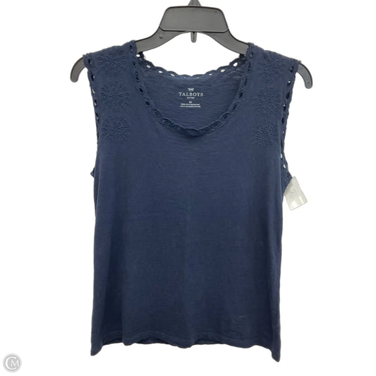 Top Sleeveless By Talbots In Navy, Size: Sp