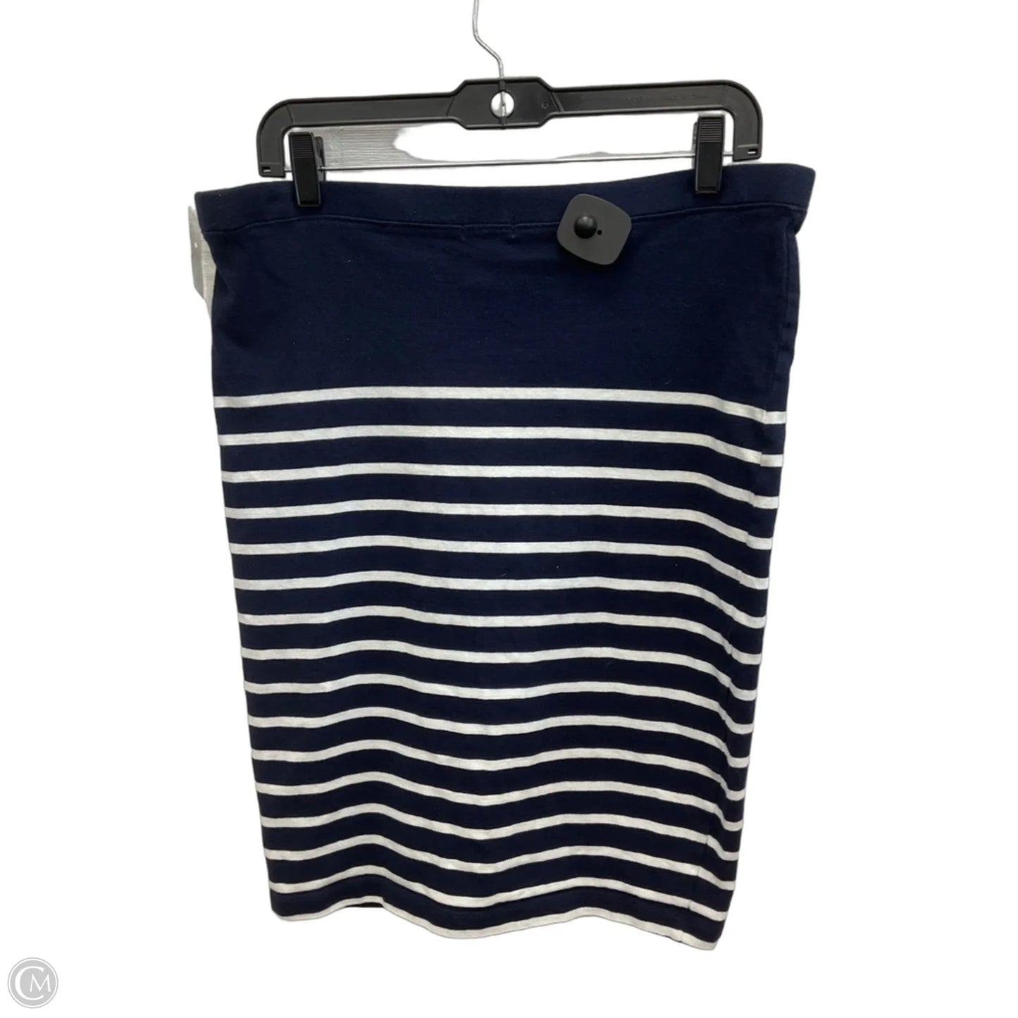 Skirt Midi By Gap In Blue & White, Size: L