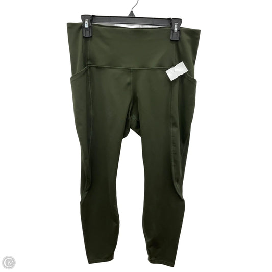 Athletic Leggings By All In Motion In Green, Size: Xl