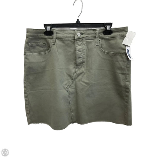 Skirt Midi By Old Navy In Green, Size: 14