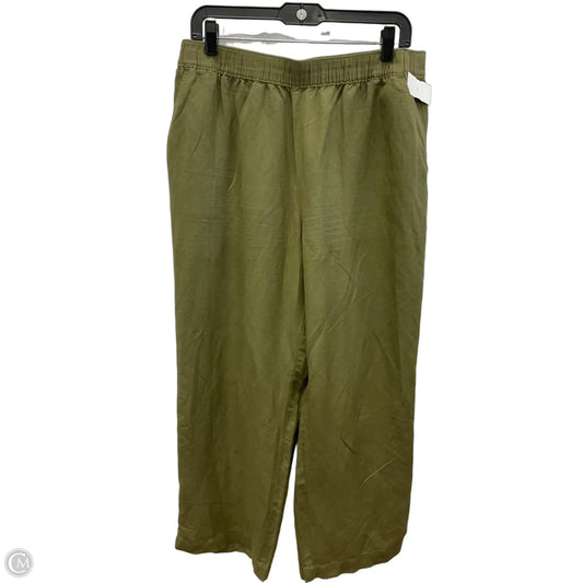 Pants Wide Leg By Loft In Green, Size: Lp