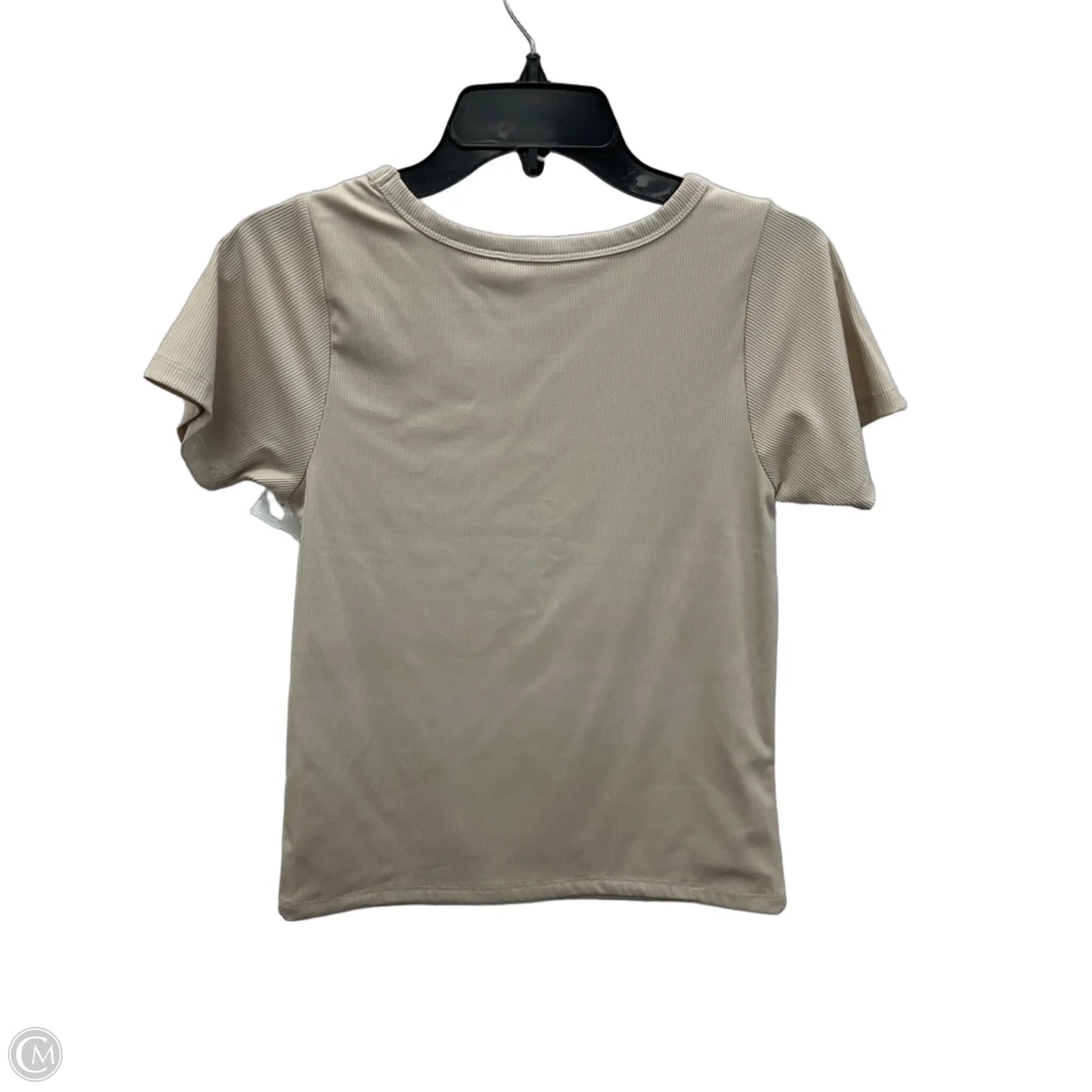 Top Short Sleeve Basic By Tahari In Beige, Size: Xs