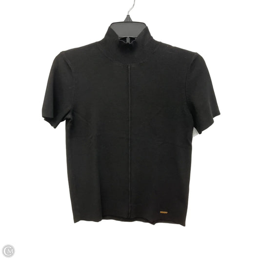 Top Short Sleeve Basic By Tahari In Black, Size: Xs