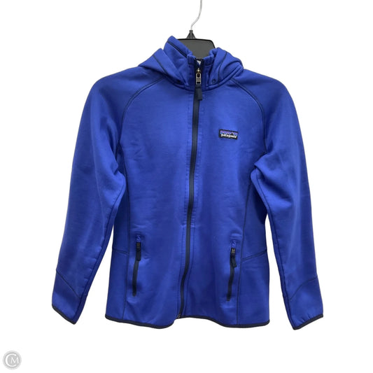 Athletic Jacket By Patagonia In Blue, Size: M