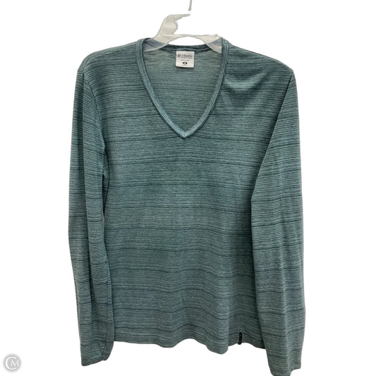 Athletic Top Long Sleeve Crewneck By Columbia In Blue, Size: M