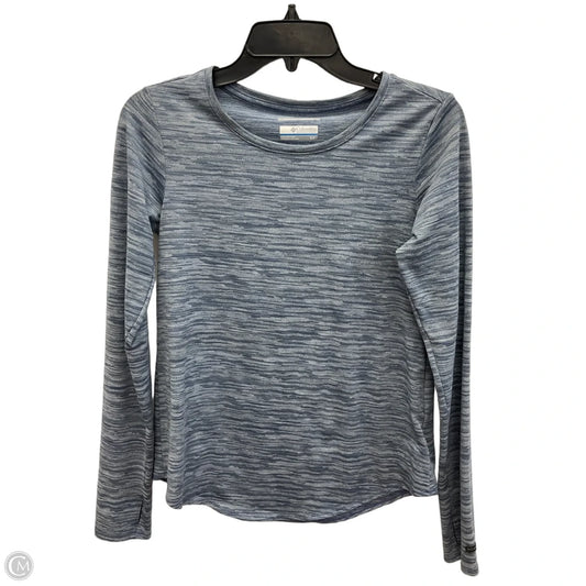 Athletic Top Long Sleeve Crewneck By Columbia In Blue, Size: Sp
