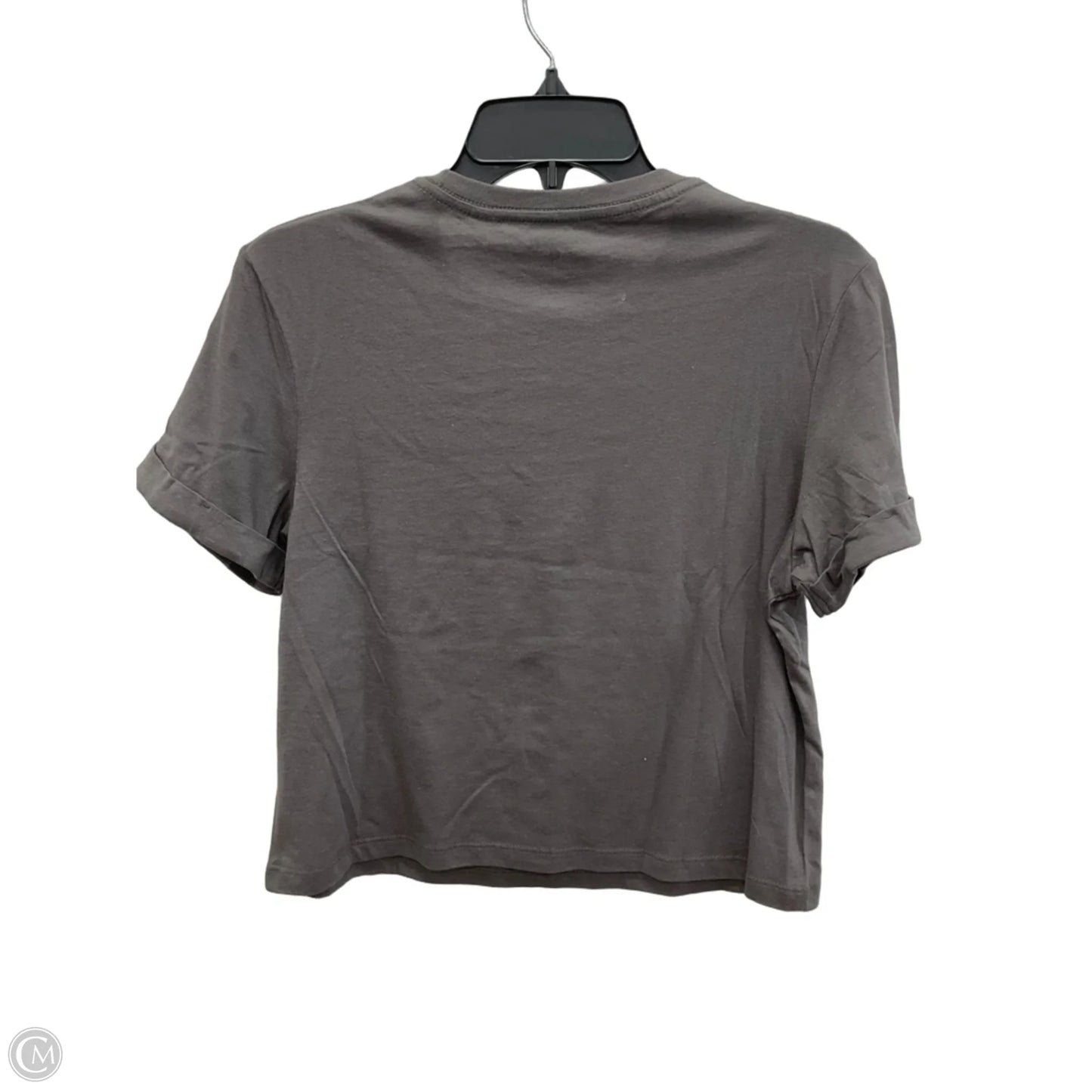 Athletic Top Short Sleeve By Hurley In Grey & Orange, Size: S