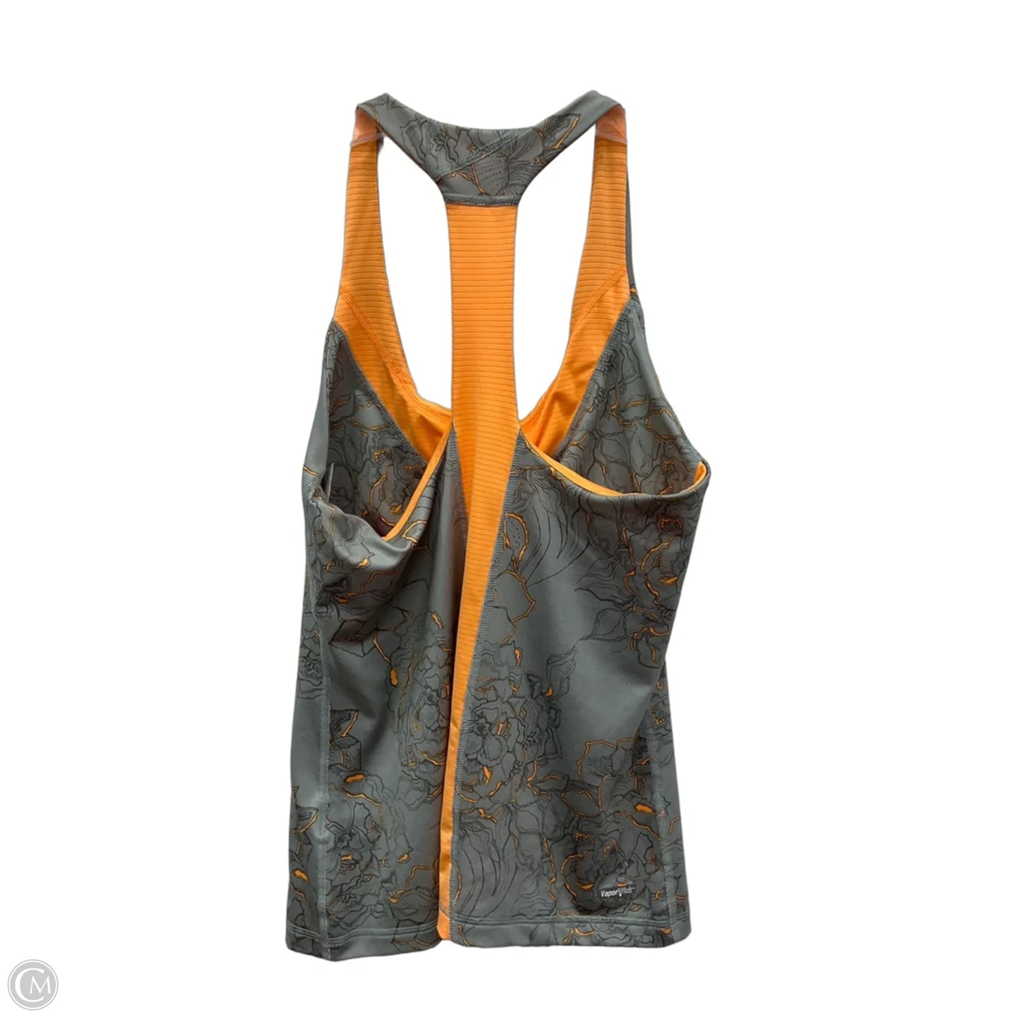 Athletic Tank Top By The North Face In Grey & Orange, Size: M