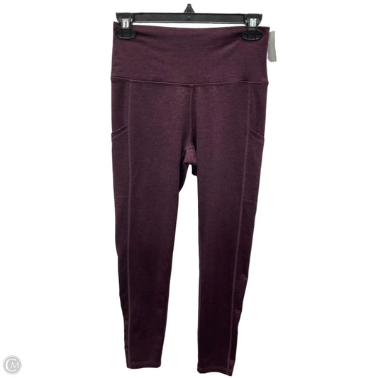 Athletic Leggings By Aerie In Maroon, Size: M