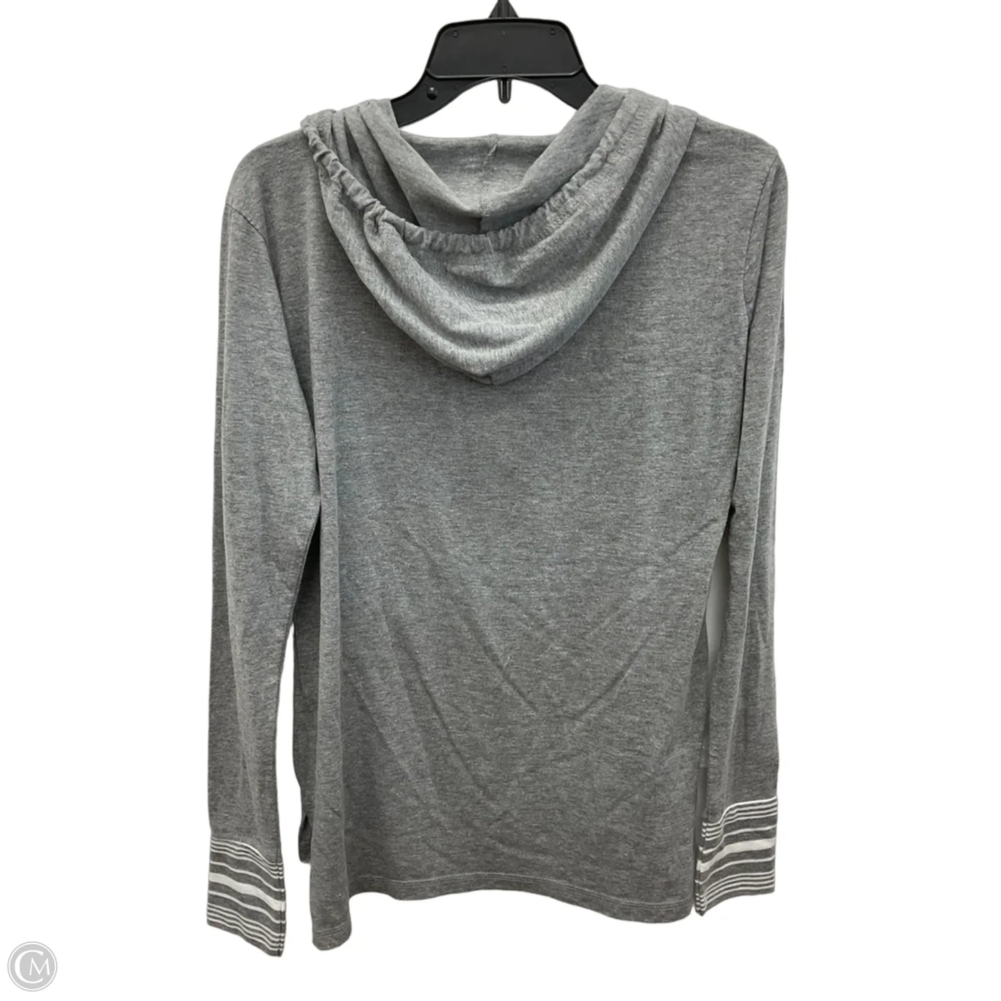 Athletic Top Long Sleeve Hoodie By Clothes Mentor In Grey, Size: S