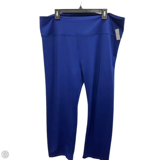 Athletic Leggings By Nike Apparel In Blue, Size: 2x