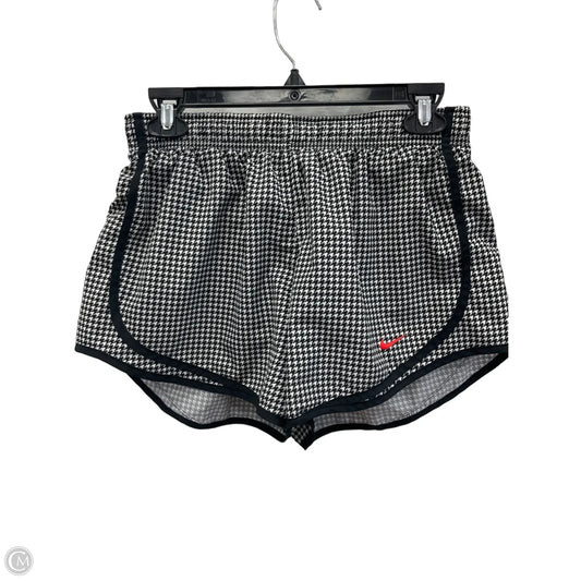 Athletic Shorts By Nike Apparel In Black & White, Size: M