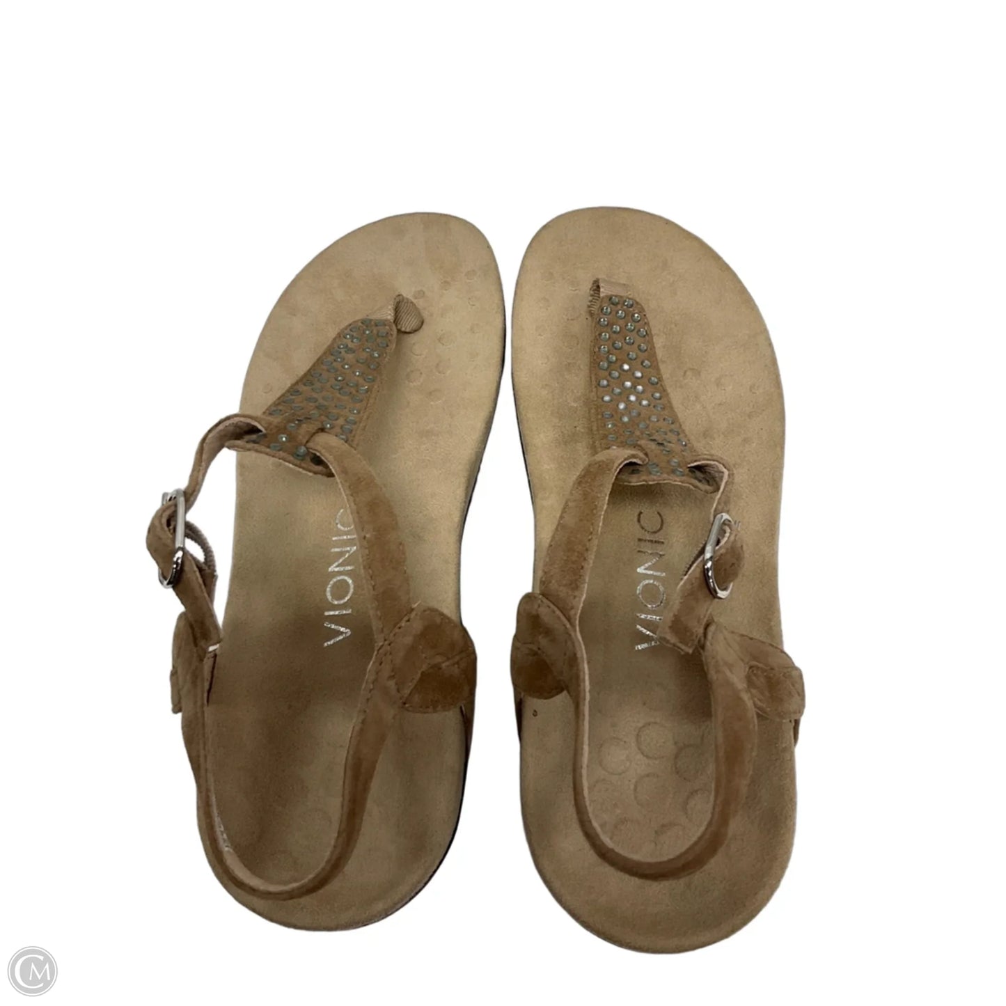 Sandals Flats By Vionic In Tan, Size: 7
