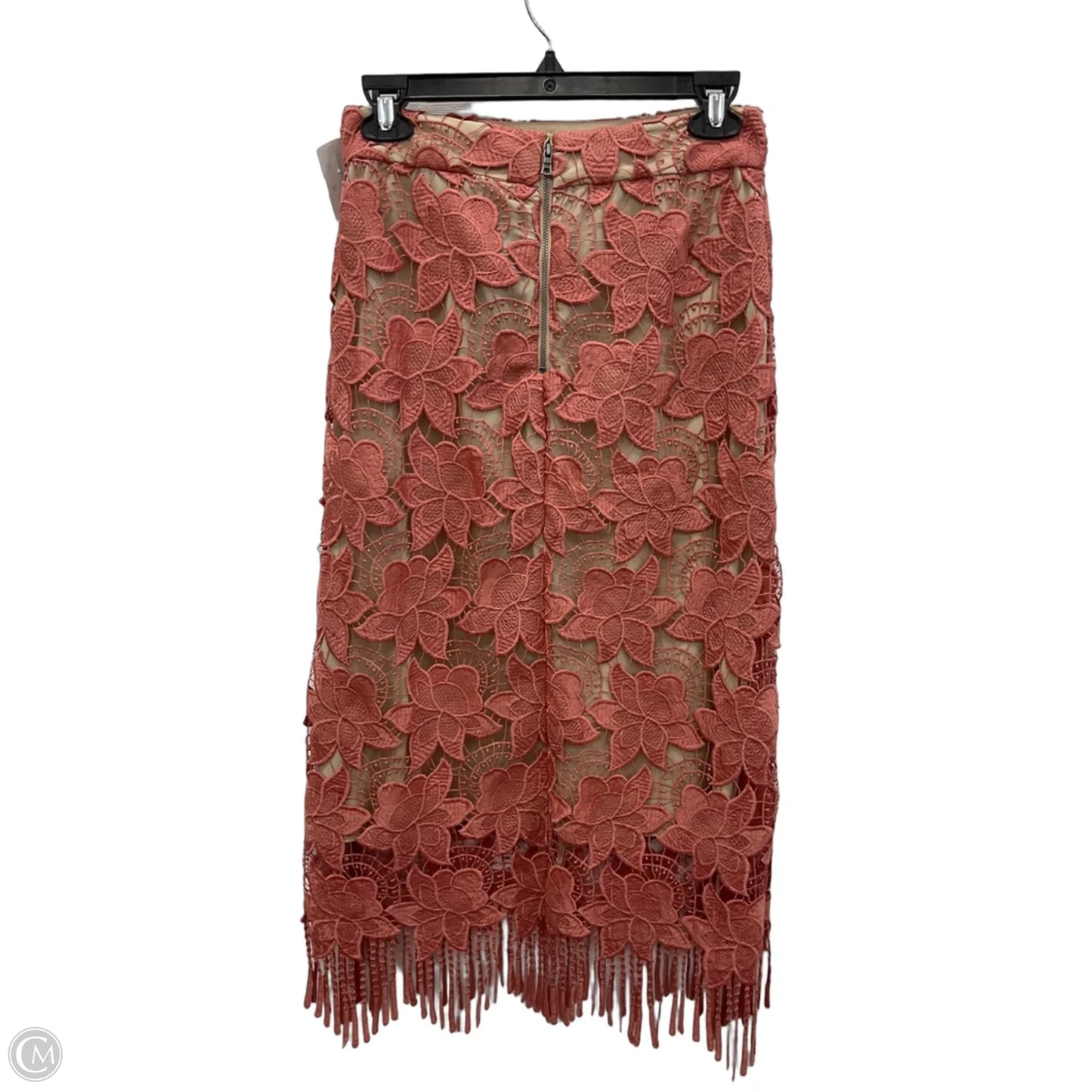 Skirt Designer By Alice + Olivia In Pink & Tan, Size: S