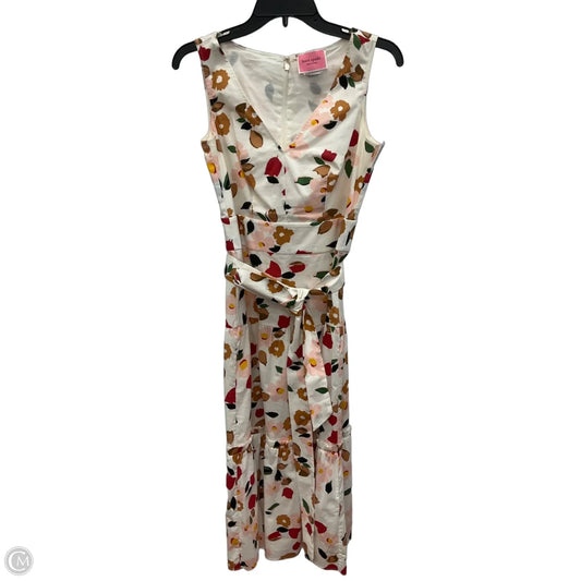 Dress Designer By Kate Spade In Pink & White, Size: S