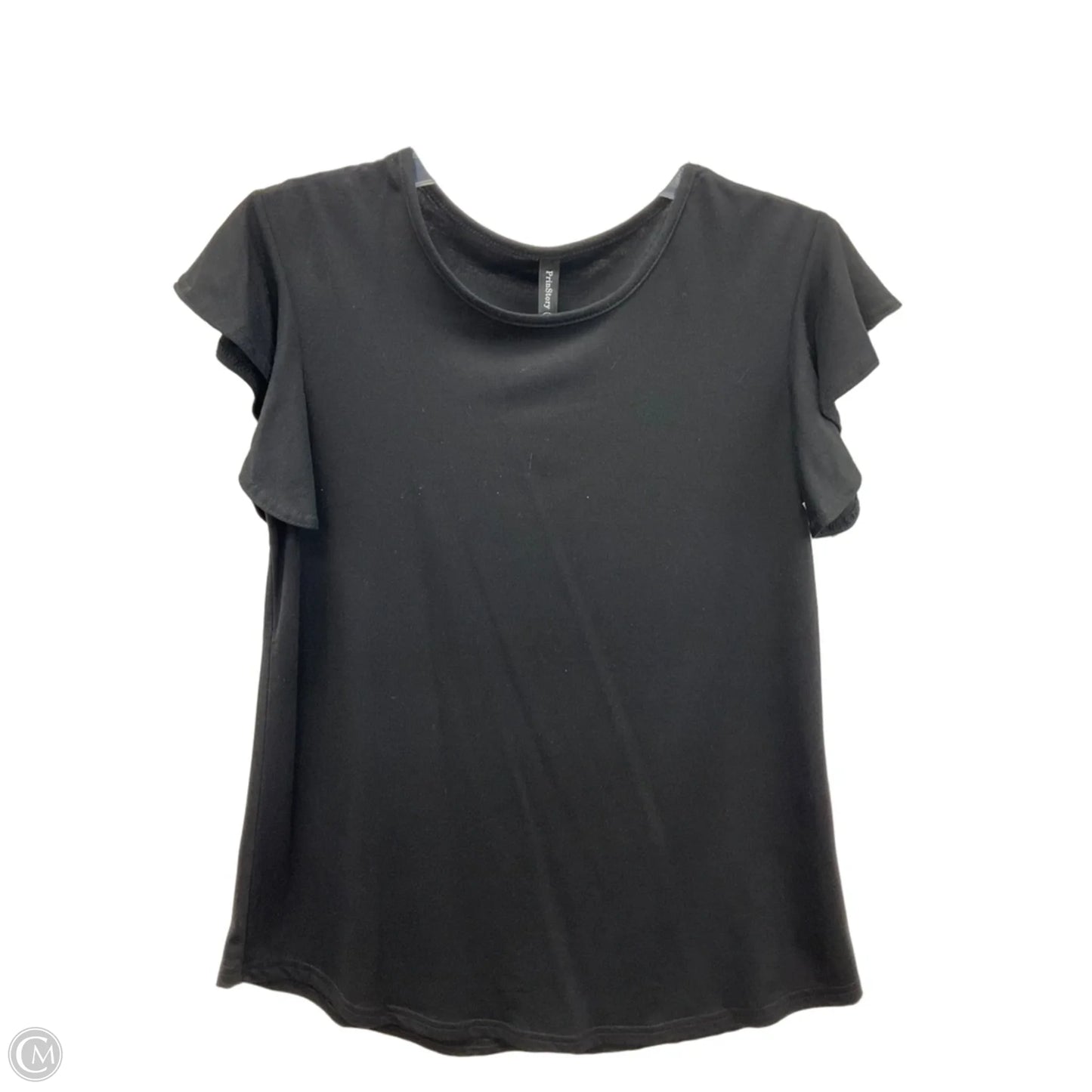 Top Short Sleeve By Cmf In Black, Size: S
