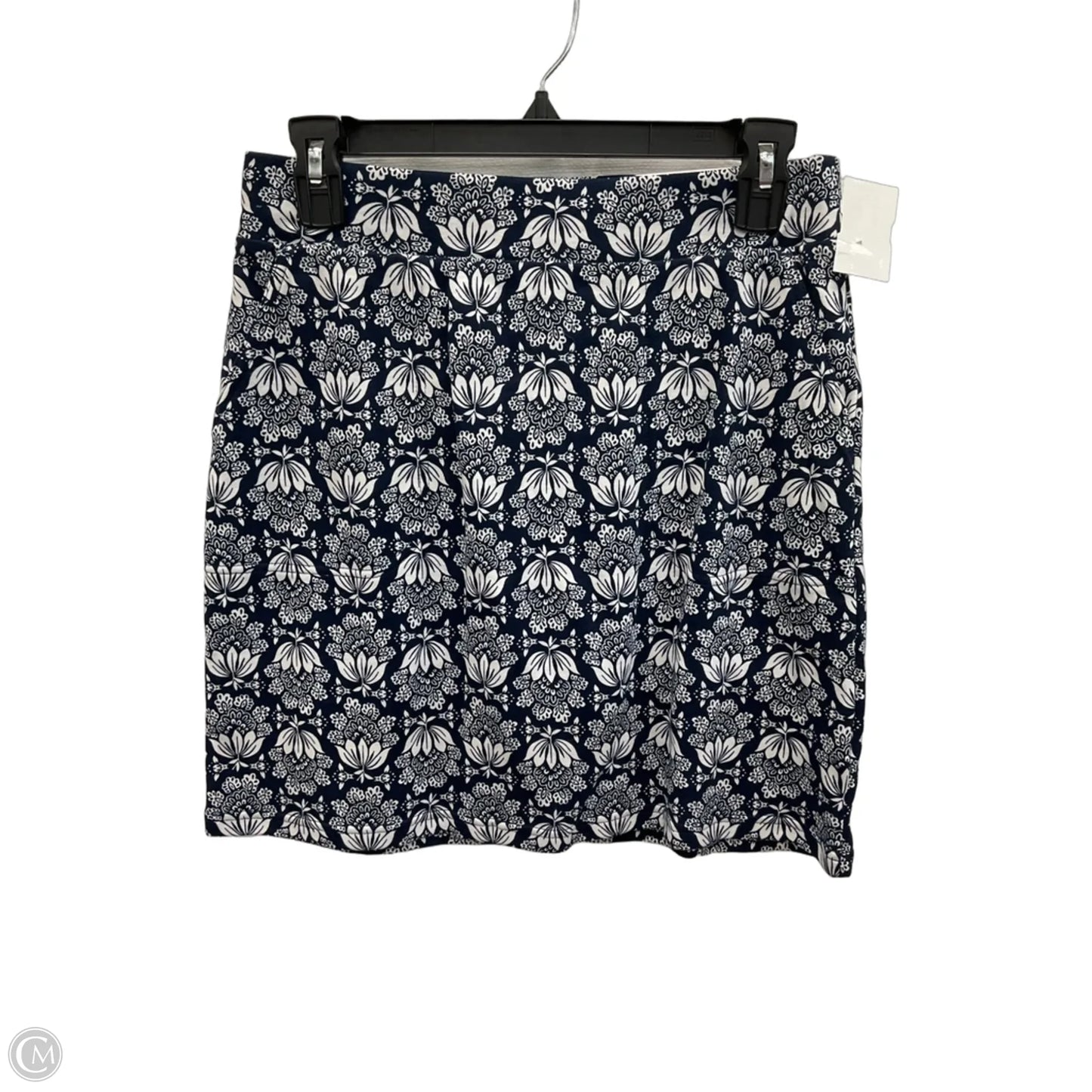 Skirt Mini & Short By Croft And Barrow In Blue & White, Size: Xs