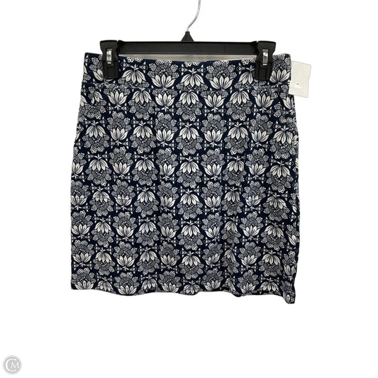 Skirt Mini & Short By Croft And Barrow In Blue & White, Size: Xs